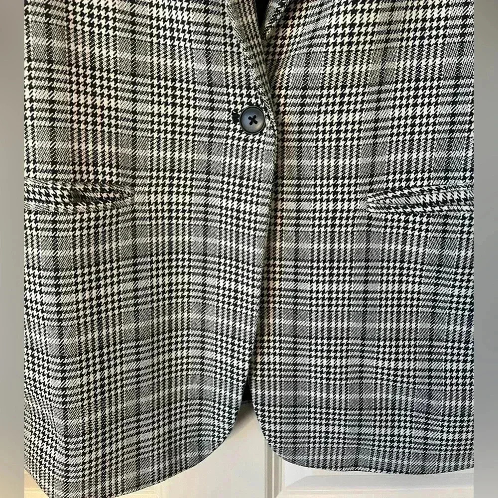Gap Houndstooth Single Button Blazer - image 5
